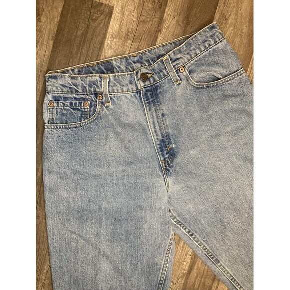 VTG 90s Levi's 550 Relaxed Fit Tapered Leg Jeans Red Tab Women's 11 JR M 30X30.5 - Picture 7 of 16